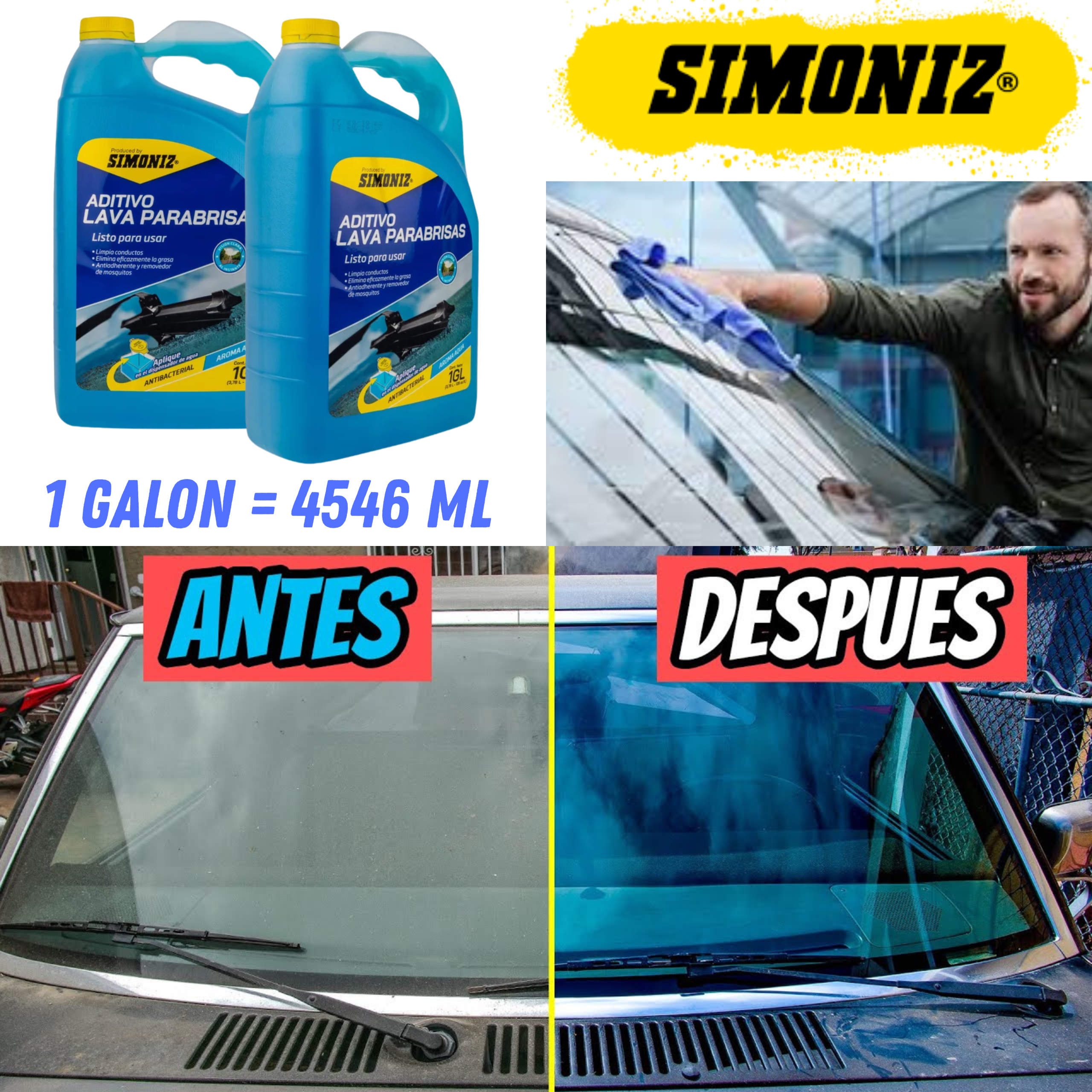 limpia parabrisas simoniz 1 galon carros limpia parabrisas simoniz 1 galon carros
